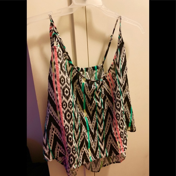 Plus Size Tribal Crop Top - Picture 1 of 1
